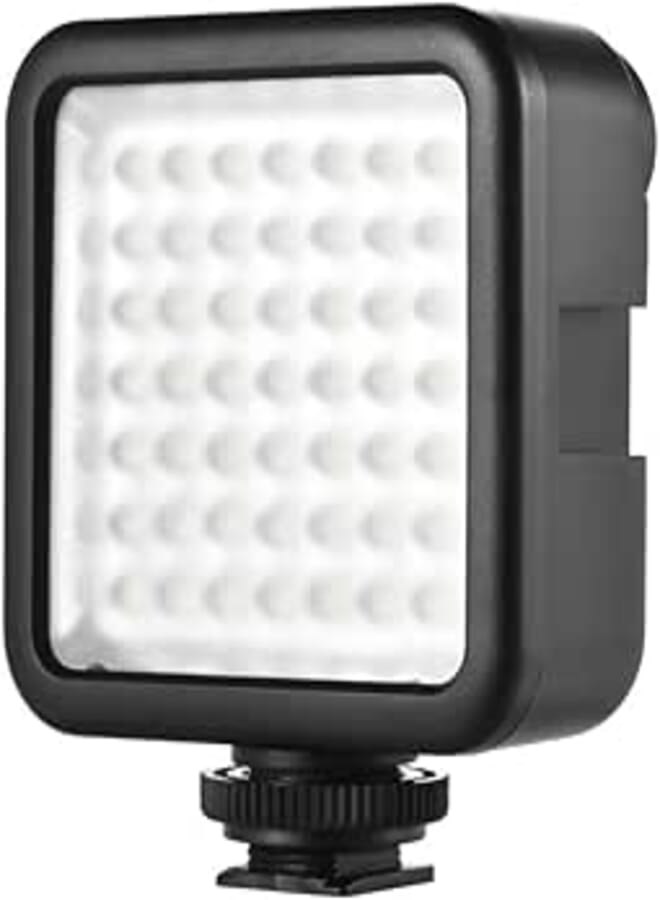 Andoer W49 Mini Interlock Camera Dimmable Video Lighting LED Panel Light for DSLR